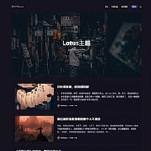 暗黑极客自媒体资讯博客主题Lotus1.1WordPress主题