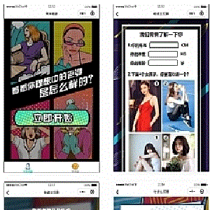 未来老婆查询生成器微信小程序源码流量主系列
