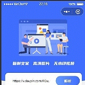 微信小程序去水印源码上传即可使用带流量主功能