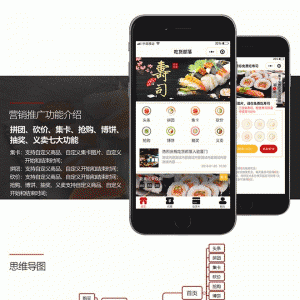 吃货部落小程序2.2.12小程序前端+后端微擎微赞通用模块